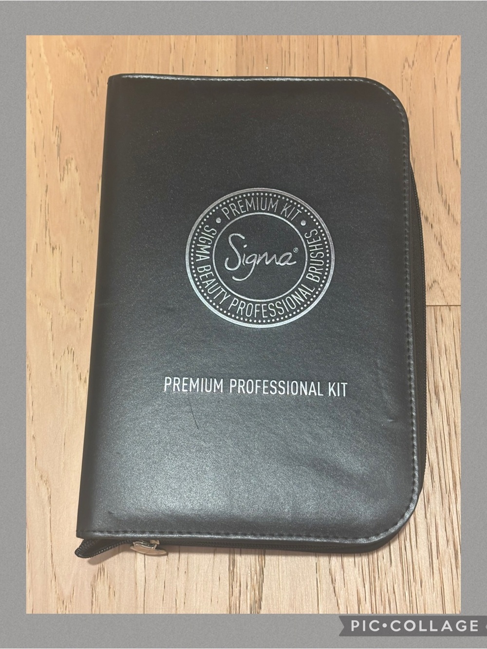 Sigma Beauty Black Premium Professional Kit Case with Silver Logo
